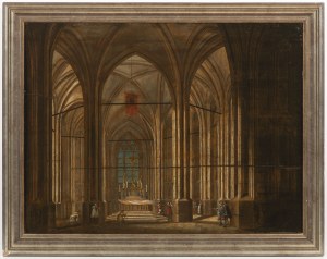 Ludwig Kohl (1746, Prague - 1826, Prague), Interior of a Gothic Church