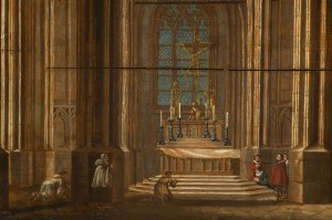 Ludwig Kohl (1746, Prague - 1826, Prague), Interior of a Gothic Church