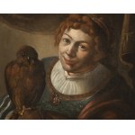Utrecht Master, 17th Century, A young man with a falcon