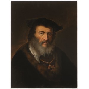 Rembrandt School of the 17th century, PORTRAIT OF AN ELDERLY MAN