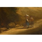 Painter of the 17th/18th century, A Wooded Landscape with Travelers