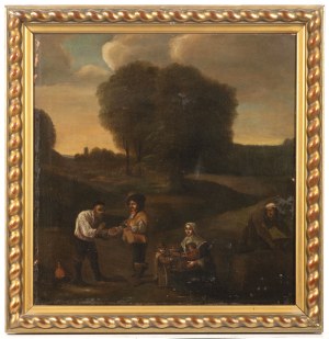 Painter of 18th century, Landscape with figures