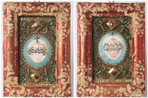 Artist of 19th Century, Sacred Heart of Jesus & Immaculate Heart of Mary