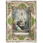 Group of four devotional art objects