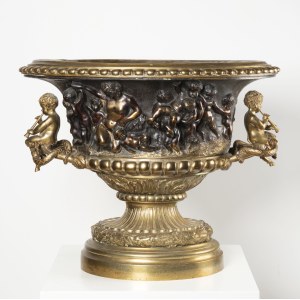 French Grand Tour Bronze & Ormolu Jardiniere from 19 Century