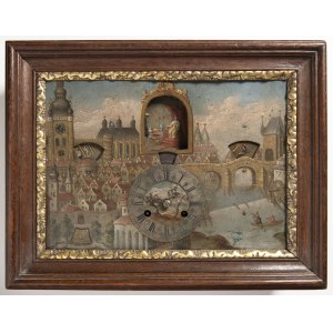 Clockmaker and artist of 18th/19th century, Picture clock - Prague
