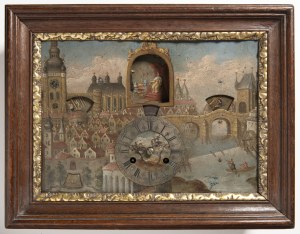 Clockmaker and artist of 18th/19th century, Picture clock - Prague