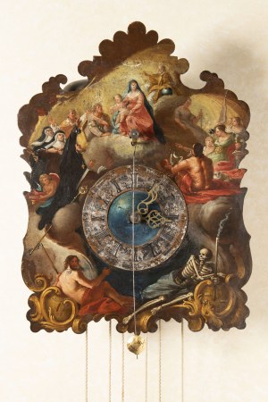 Clockmaker of 18th century, Baroque pendulum clock