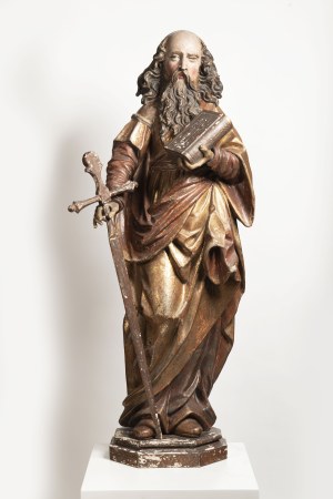 Sculptor of 18th Century, Baroque sculpture representing Saint Paul