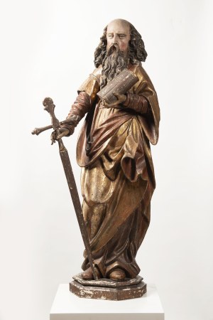 Sculptor of 18th Century, Baroque sculpture representing Saint Paul