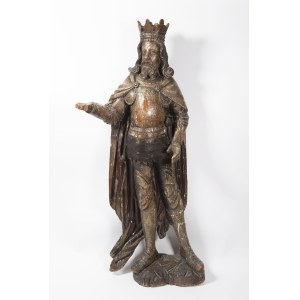 Sculptor circa 1500, Crowned King in Armor