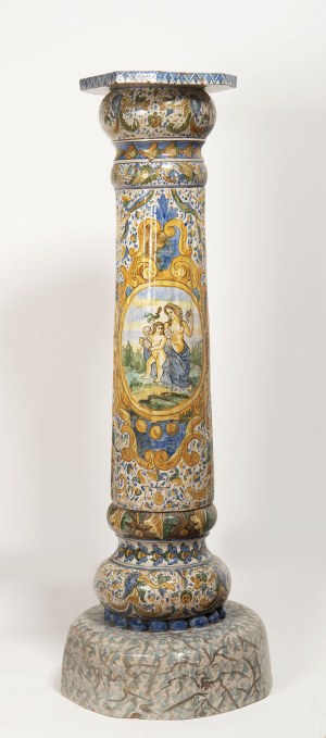 Italian Sculptor,  Italian ceramic column