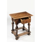 Craver of Baroque oak table, Baroque oak table