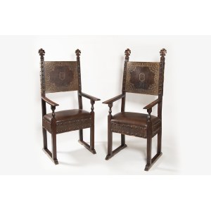 Pair of Italian armchairs 