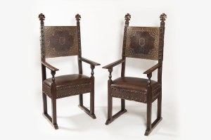 Pair of Italian armchairs 