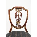 Pair of decorative wooden chairs