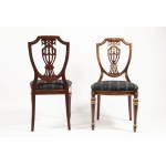 Pair of decorative wooden chairs