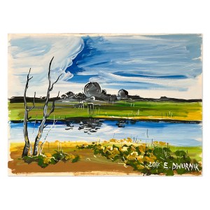Edward Dwurnik (1943-2018), Pejzaż, 2017 rok