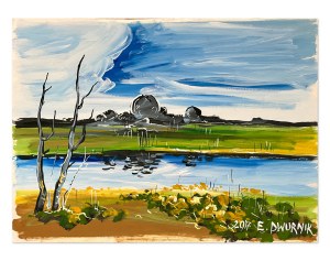 Edward Dwurnik (1943-2018), Landscape, 2017