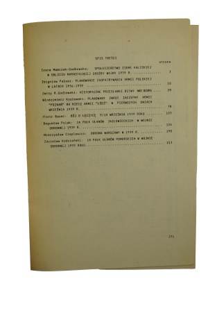 POLAK Bogusłwa - Battles of September 1939. , Koszalin 1988, III seminar of historians of the defensive war