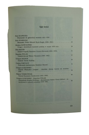 POLAK Bogusław - Battles of September 1939r. part 2: Commanders of the Polish Army in September 1939 , materials from the VI seminar of historians of Polish defensive actions 1939, Koszalin 1993