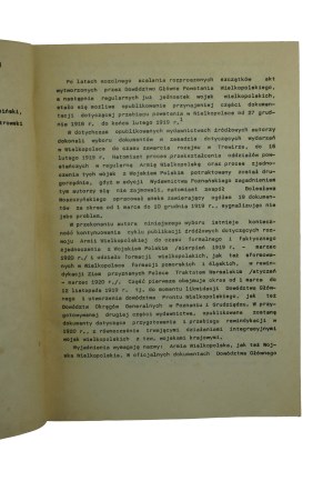 POLAK Bogusław - Wojsko Wielkopolskie 1919r. , Part I: Organizational development and unification with the Polish Army [March-November 1919r.] , Koszalin 1985