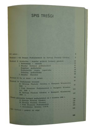 MOŚ Wojciech B. - Podhale Riflemen 1918-1939, Cracow 1989