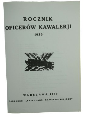 Cavalry Officers' Yearbook 1930 [reprint].