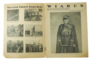 WIARUS issue of March 18, 1939, year X, no. 12, in the issue, among others: Marshal E.Śmigły-Rydz, Marshal J. Piłsudski, Colonel Leopold Lis-Kula