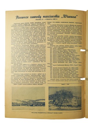 WIARUS issue of March 5, 1938. , year II no. 10, in the issue, among others: insert 