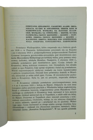GŁOWACKI MArian - Nadgoplański Squadron in the Greater Poland Uprising in Kujawy. Memoirs of a lancer from 1919. , Strzelno 1984