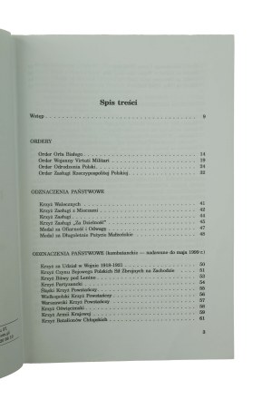 OBERLEITNER Stefan - Ordery, odznaczenia, odznaki III Rzeczypospolitej Polskiej 1990-1999 , Toruń 2000