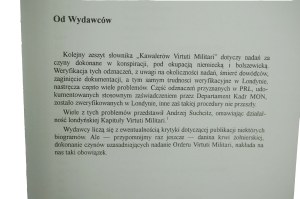 COLLECTIVE WORK - Chevaliers Virtuti Militari 1792-1945 , Volume V (Conspiracy 1939-1945) Part I , Koszalin 1999
