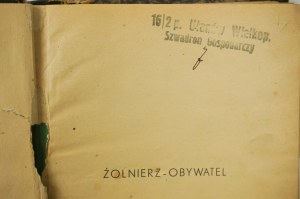 Soldier - Citizen , Warsaw 1937 , stamps of the 16th Regiment of Wielkopolska Lancers