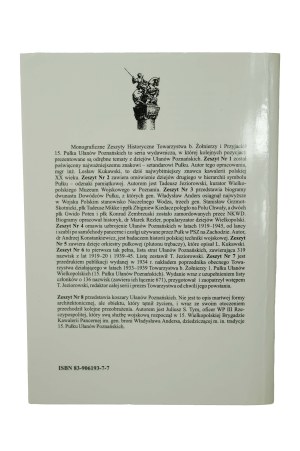 15th Poznan Lancers Regiment, a set of 6 studies on the banner, arms, badge, list of losses, commanders and barracks of the regiment