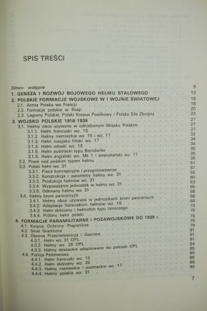 KIJAK Jacek - Helmets of the Polish Army and paramilitary organizations 1917-1991 , Warsaw 1993