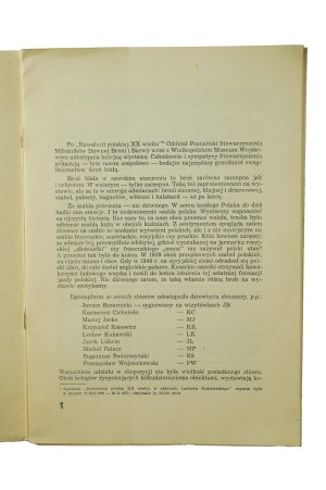 White arms in the collections of lovers of old weapons. Informator o wystawie, Poznań 1978