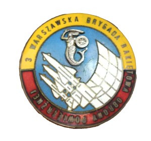 3rd Air Defense Missile Brigade - Warsaw, enamel version, badge