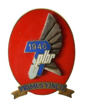 7th Bomb and Reconnaissance Aviation Regiment - Powidz , version made in 2000 with the inscription PRIMUS VINCIT, badge.