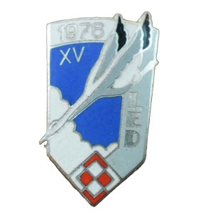 45 Experimental Air Squadron - Modlin, MINIATURKA 10x18mm, badge