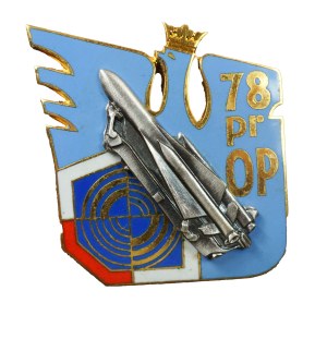 78th Air Defense Missile Regiment - Mrzezyno , officer's version, enamel, badge