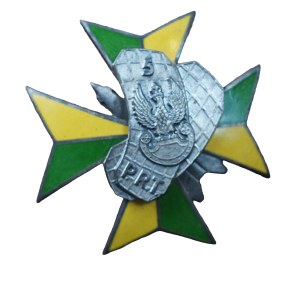 5th Zgierz Radiotechnical Regiment - Zgierz , silver version, badge