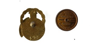 6th Communications Regiment - Srem , gold-colored version made for the 50th anniversary of the regiment, badge