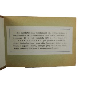 Album fotografii Wycieczka byłych żołnierzy Armii Poznań na polach Bitwy nad Bzurą 1939r. w XXXII rocznicę 11-12.IX.1971r.