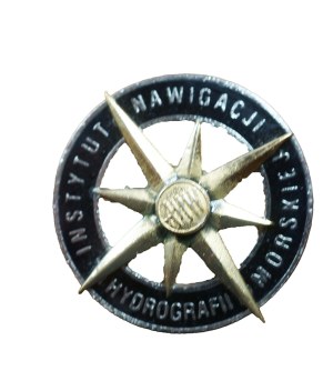 Institute of Navigation and Marine Hydrography AMW , veersion with changed colors, enamel, badge