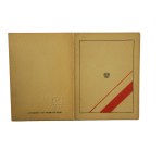 Legitymacja Medal 10-lecia Polski Ludowej , datowana 22 lipca 1955,