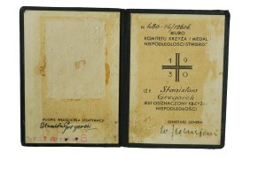 II RP Legitimacy Cross of Independence - Stanislaw Gregorek