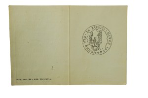 Legitimation Silver Medal for Meritorious Service to National Defense [for a woman], dated 10.8.1984.