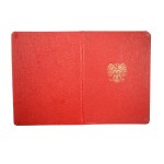 Legitymacja Srebrny Medal Siły Zbrojne w Służbie Ojczyzny [dla kobiety], datowana 2.9.1975r.