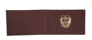 Legitimation Badge for Exemplary Work in Health Care [for a woman], dated 7.IV.1985.